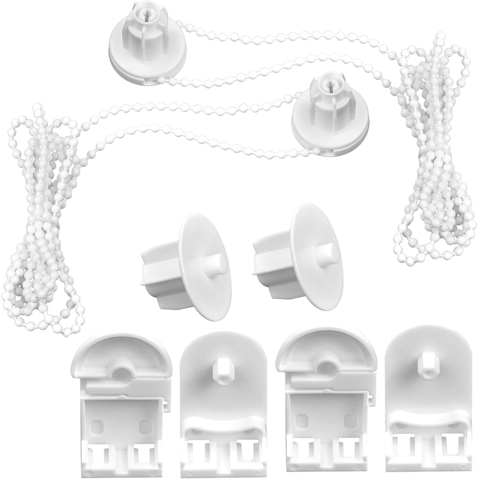 Vexquivera Pack of 2 Roller Blind Brackets - Parts for Curtain Rods / Blackout Blind Brackets