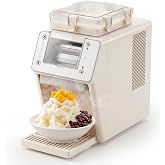 DOGHLY Snowflake Ice Machine, 44LBS/24H Shaved Ice Maker, Stainless Steel | No Pre Ice Needed, Self-Cleaning, Fast Cooling, 8-Speed Electric Ice Shaver, Bingsu Snow Cone Maker with 26OZ Tank