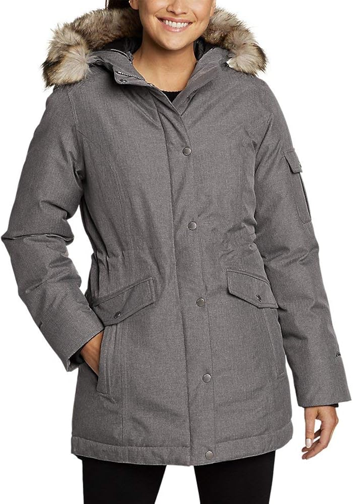 Eddie Bauer Women's Superior 3.0 Down Parka, Dk Charcoal HTR Regular L