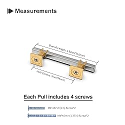 Lepatape 25 Pack 3 Inch Cabinet Pulls Brushed