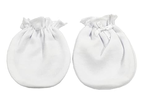 solid color baby mittens