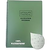 LETHALIFE All Weather Field Notebook, Full Size, 8.5x11, Fully Waterproof