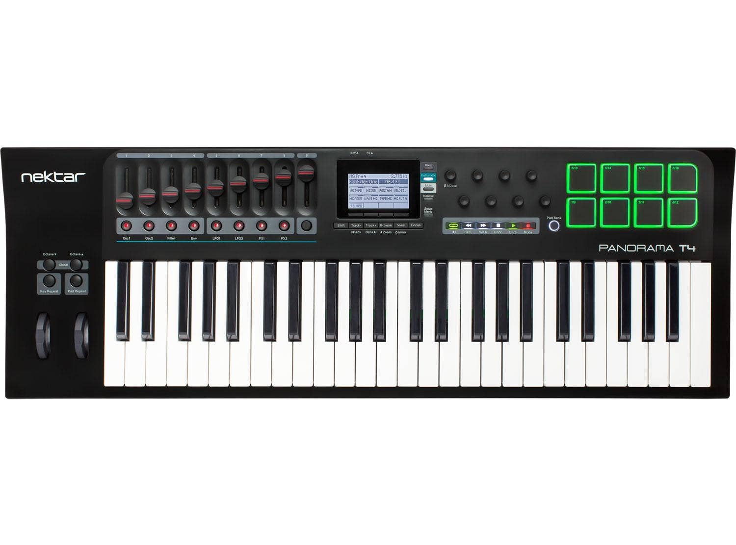 Nektar Panorama T4 USB MIDI Keyboard Controller with Nektar DAW Integration and Nektarine PlugIn Instrument Control