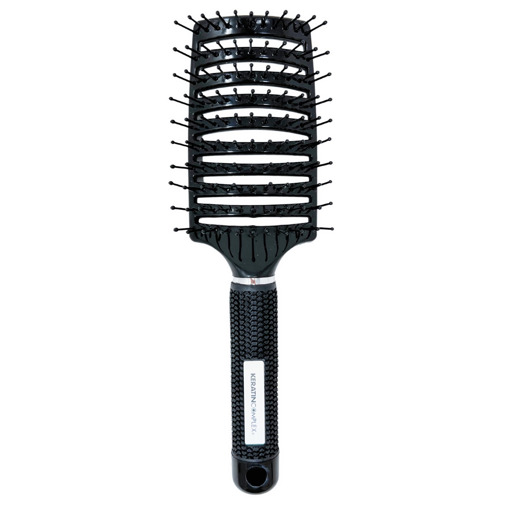 Keratin Complex Curved Vent Brush - Black For Unisex 1 Pc Hair Brush