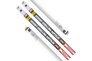 ReptiKing T5 Reptile 24W UVB 10.0 Tube, 2-Pack for Desert Reptiles & Bearded Dragons, 22''