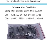 MOGAOPI Electronic Component Kit 1390 Pcs Diodes Resistors Capacitors view 7