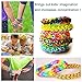 QINGYA 7200 pcs Loom Rubber Bands-26-Colors Loom Bands Refills Kit with 200 Clip Connectors&6 Hooks for Kids Bracelet Weaving DIY Crafting
