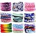 6pcs/8pcs/9pcs/12pcs Wide Headbands for Men and Women-Yoga Sports Wide Headwear Bandana balaclava Headwrap Face Mask Necker Warmer Helmet Liner 16 in 1 Multifunctional Headbands