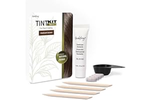Godefroy Powered by Henna - Tint Kit 4 Applications | Medium Brown | Spot Hair Color Powered by Natural Henna
