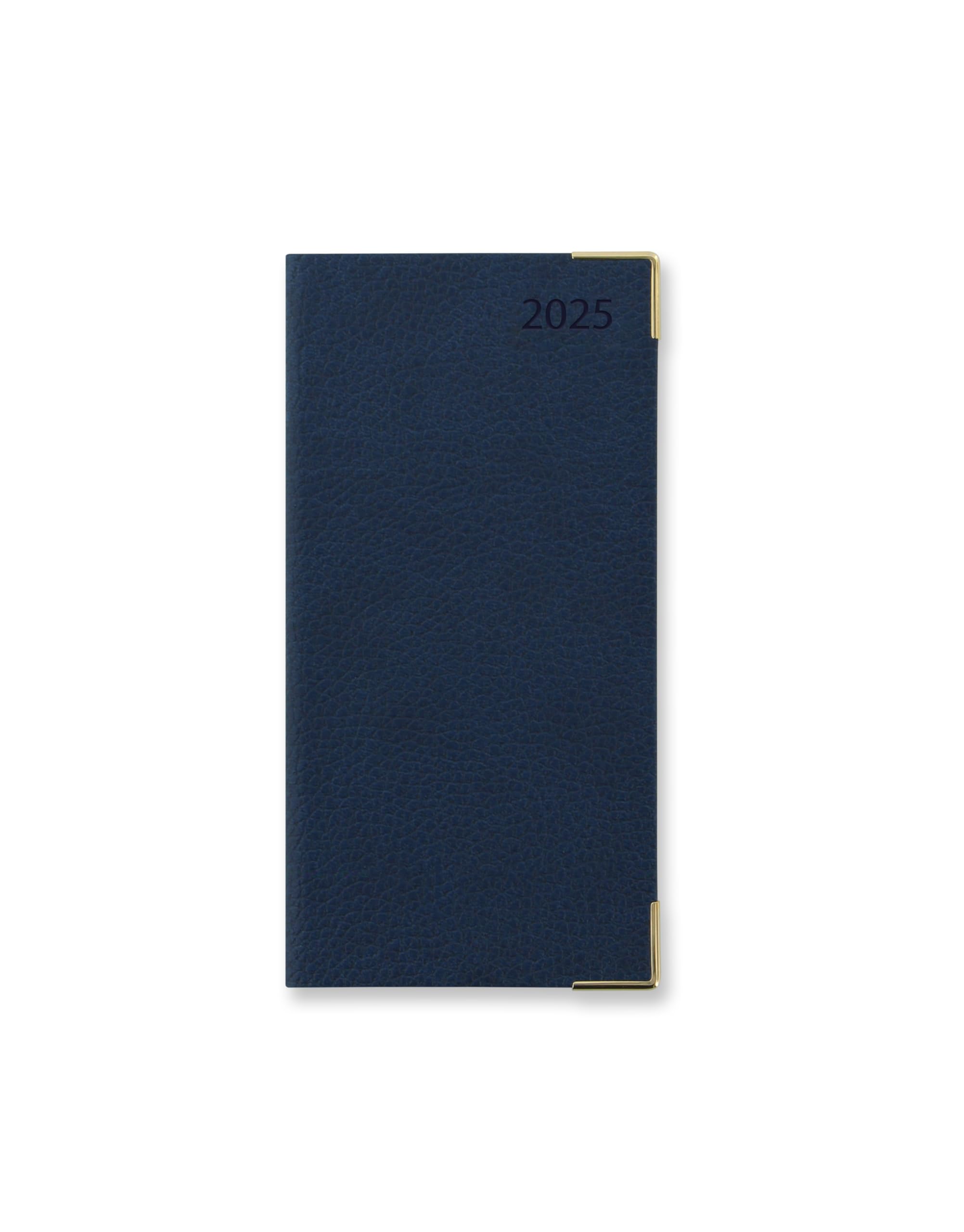 Letts of London Connoisseur Slim week to view with appointments 2025 diary - blue