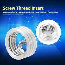 100pcs Thread Repair Insert Kit, Stainless Steel