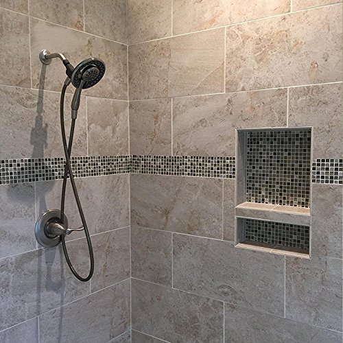 Tile Ready Shower Niche Double Shelf 25 x 17 (Inside 21 x 13) Thin Flange 1/8" Easy Installation - Water-proof Leak-proof