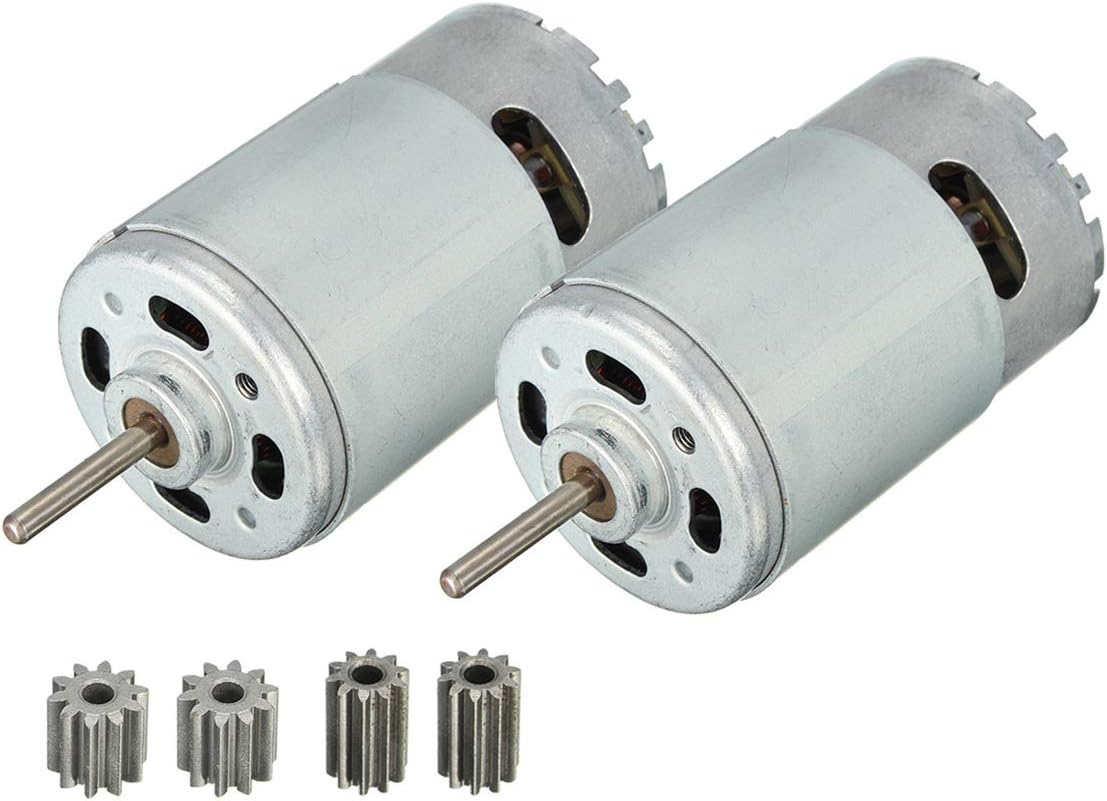LinkePow550 24V Motor 30000RPM High Performance, 2pcs 550 24 Volt for Powered Wheel Ride On Car Gearbox
