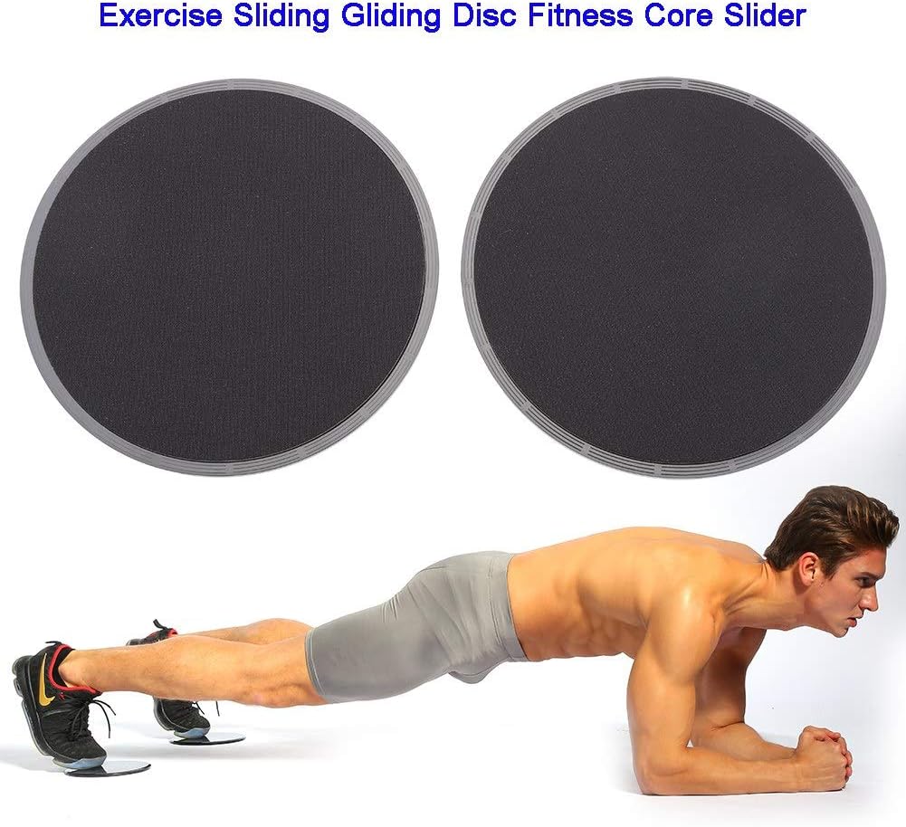 Asixx Fitness Discos, 2pcs Ejercicio Deslizante Disco Deslizante ...