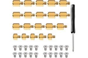 AVERZELLA M.2 SSD Mounting Screws Kit for PS5 and Asus Gigabyte ASRock Msi Motherboards Copper（40pcs）