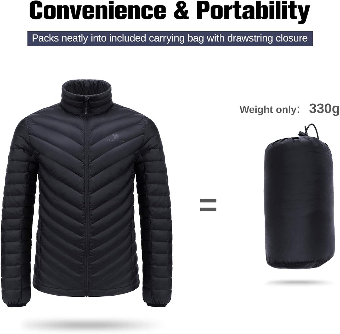 CAMEL CROWN Men's Packable Down Jacket Lightweight Puffer Winter Coats Windproof at  Men’s Clothing store
