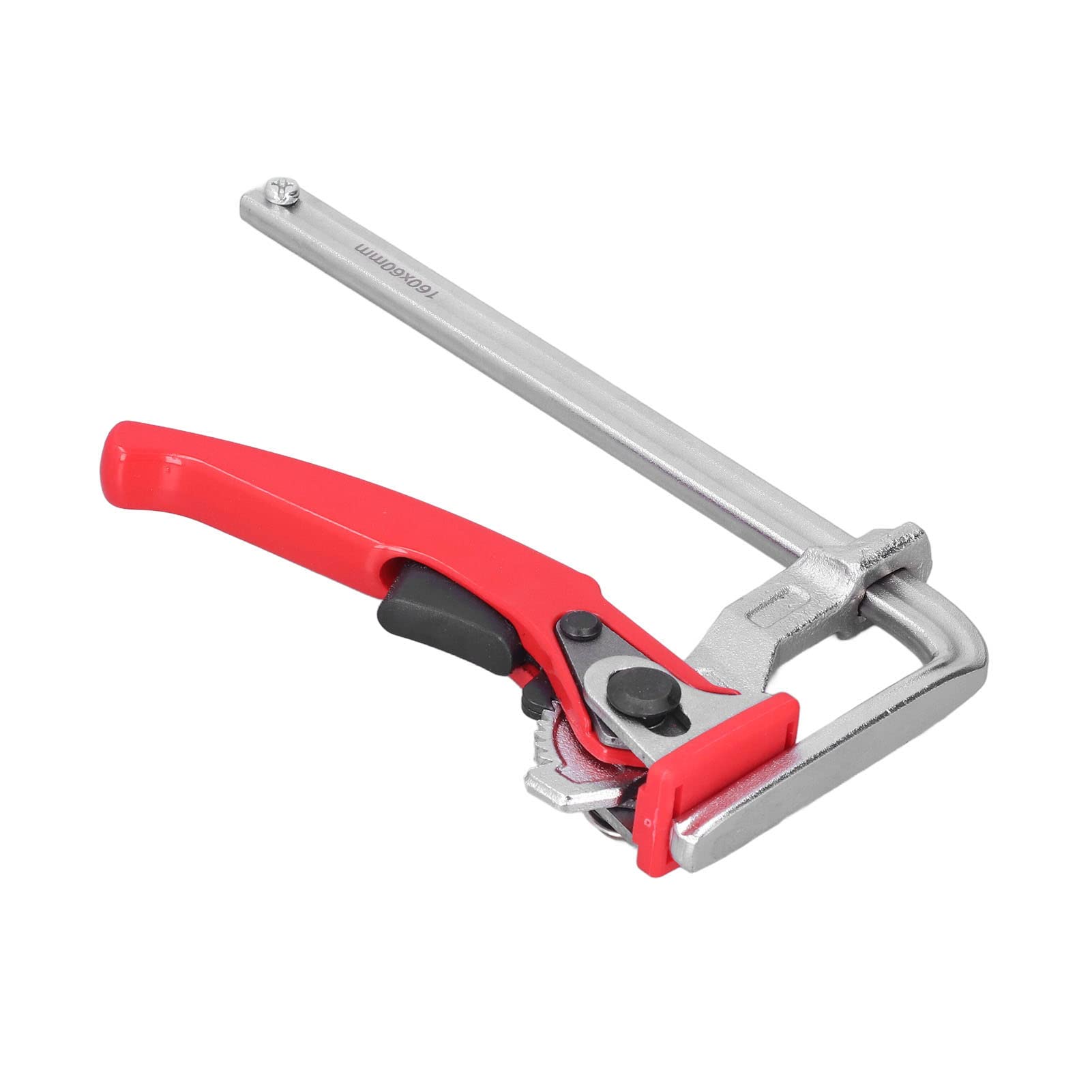 Ratcheting Table Clamp Aluminium Alloy Woodworking Clamp Rail Clamp Guide Rail Fixture Fixing Tool for Woodworking