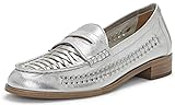 Vince Camuto Women's Calie Loafer Flat, Lux Silver, 8