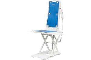 Electric Chair Lift, Portable Floor & Bath Lift, Foldable, IP68 Waterproof, Seat Belts, Floor Lift for Elderly, Support Up to
