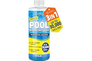 JDiction Winter Pool Closing Kit - 3 in 1 Pool Winterizing Kit for Above Ground, Inground & Saltwater Pools, Long Lasting Protection, One Step Pool Winterizer, Natural Pool Closer, Up to 30,000 Gallon