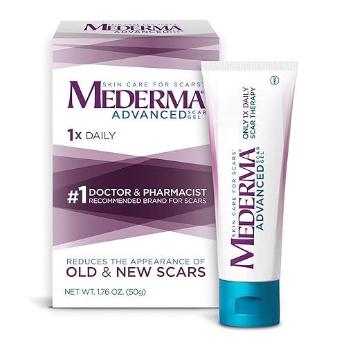 Mederma Advanced Scar Gel - 1x Daily - Reduces the Appearance of Old & New Scars - #1 Doctor & Pharmacist Recommended Brand for Scars - 1.76oz.