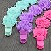 Flower Baby Pacifier Clips, 3 Pacifier Holder in Every Pack, Strong, Easy Clean, Perfect Baby Shower Gift
