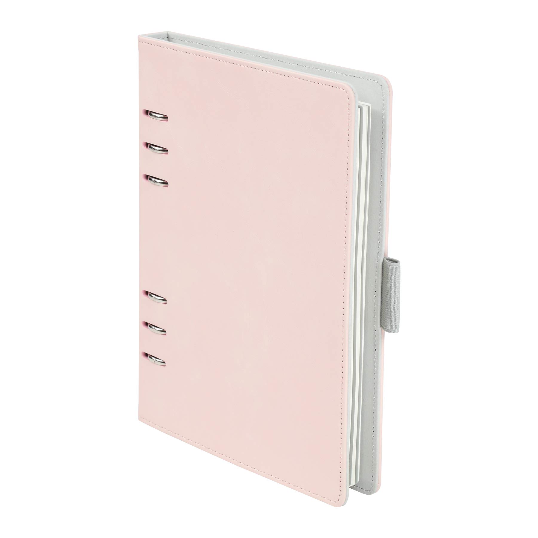 Photo 1 of Oxford 6-Ring Professional Notebook, 7 x 9 Inch, Refillable Notebook, Writing Journal, Ivory Paper, 100 Sheets, Blush Pink Faux Leather Cover (90005)