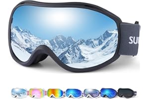 Supertrip Ski Goggles Men Women Anti-Fog Snow Goggles UV Protection Snowboard Goggles for Adult Youth