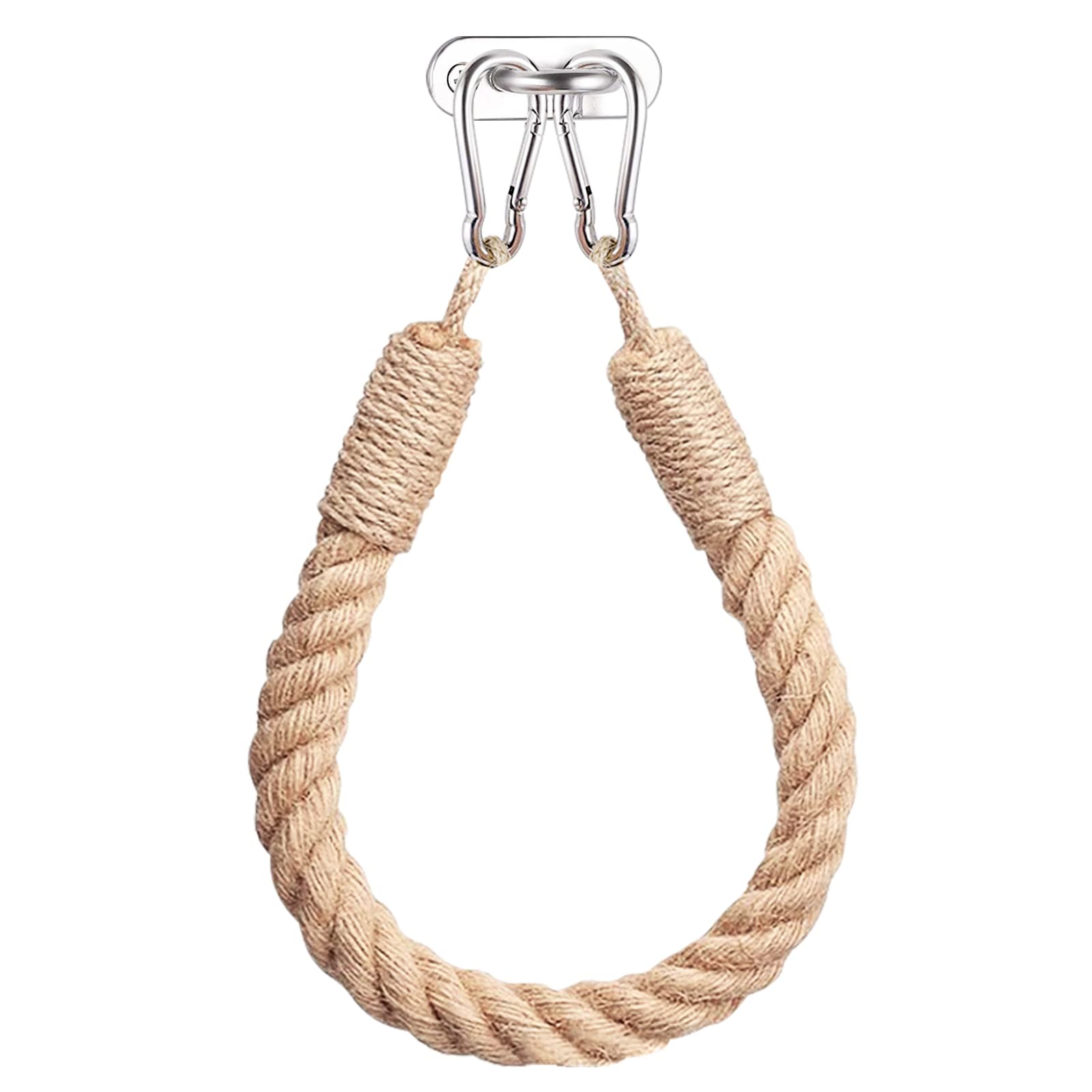 Rope Toilet Roll Holder, Natural Handmade Towel Rails Towel Holder Wall Mounted Bath Towel Rings Jute Rope Bathroom Accessories for Rustic Farmhouse, Coastal Decor