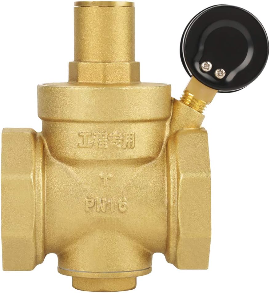 DN50 Brass Water Pressure Regulator Valve with Adjustable Flow Pressure Regulator Protect Plumbing (DN50) - Image 3