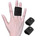 Mezeic Finger Splint Trigger Finger Brace Adjustable Finger Sleeve Buddy Wraps Compression Finger Support Mallet Finger Support for Arthritis Pain Sport Injuries (Double, M)