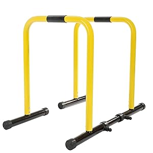 RELIFE REBUILD YOUR LIFE Dip Station Functional Heavy Duty Dip Stands Fitness Workout Dip bar Station Stabilizer Parallette Push Up Stand
