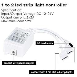 Dual Outputs 44 Keys IR Remote Controller 4 Pin 2