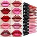 Neverland Beauty 10Pcs/Set Color Waterproof Liquid Makeup Lip Pencil Matte Lipstick Lip Gloss Super Long Lasting With Gift Case Bag (SET-SMT)