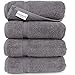 SALBAKOS - Premium 4 Piece Bath Towel Set, Made with 100% Turkish Cotton, Quick Drying, Highly Absorbent & Comfy Towels for Spa & Hotel | 27