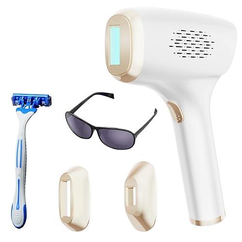 IPL Laser Hair Removal Device with HR/SC/RA 3-in-1 Function, Faster, Salon Quality Result, at Home IPL Laser Hair Remover Machine for Women and Men, Face, Bikini Line, Body, Leg, Armpit, 9 Level