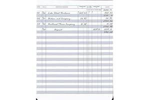 EGPCHECKS EGP Check Registers for Deskbook Checks, Size: 6 3/8 x 8 1/4, 5 registers