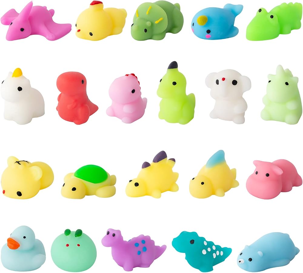 Nestling 21Pcs Mochi Squishy Toys Soft Mini Kawaii Squeeze Set