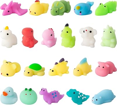 Nestling 21Pcs Mochi Squishy Toys Soft Mini Kawaii Squeeze Set