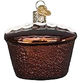 Old World Christmas Hostess Cupcake Glass Blown Ornament for Christmas Tree, Handcrafted Holiday Decoration, Snack Collection