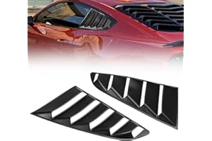HAKA TOUGH Rear Window Louvers for Chevrolet Chevy Camaro 2016-2021 Accessories,Windshield Sun Shade Cover,Matte Black,Left Driver and Right Passenger