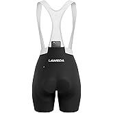 LAMEDA Womens Cycling Bib Shorts Padded Bike Bibs, High Stretchy Biking Shorts UPF50+