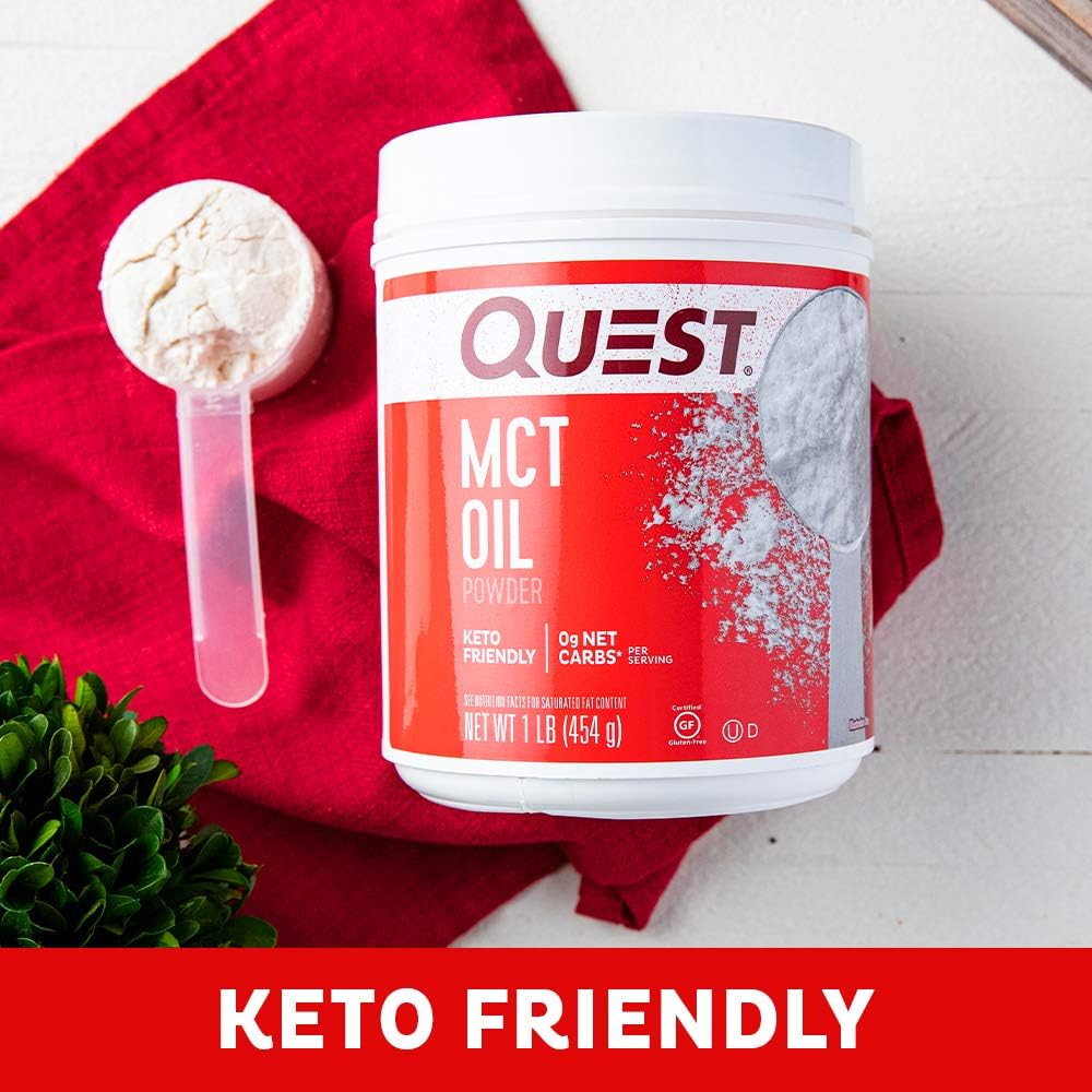 Quest Nutrition MCT Powder Oil, 0g Net Carbs, 0g Sugar, No Additives, 16 Ounce (Pack of 1): Health & Personal Care