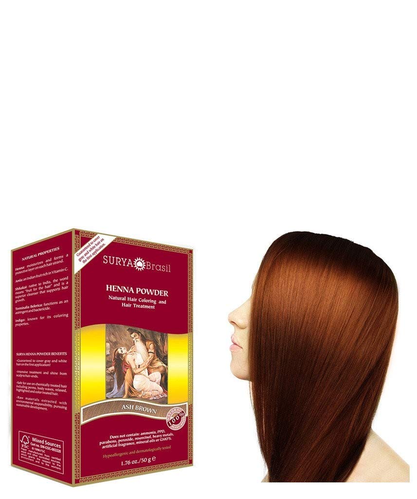 Amazon Com Surya Brasil Henna Powder Ash Brown 100