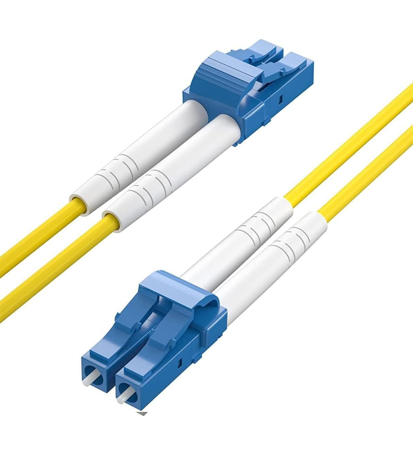 OS2 LC to LC Duplex Fiber Patch Cable, Singlemode Jumper, 2-meter(6.6ft)