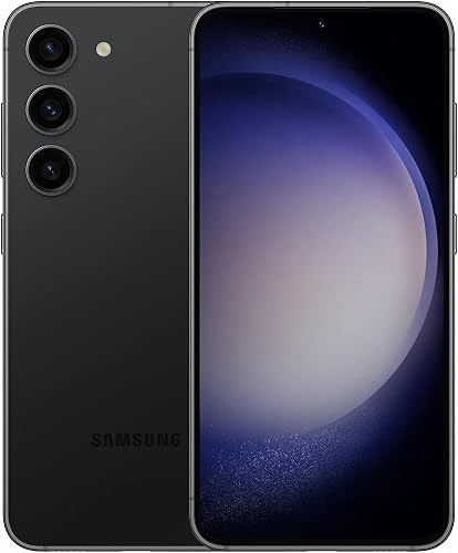 Samsung Galaxy S23 5G Smartphone, Black, 128GB, Unlocked, 6.1" AMOLED Display, 50MP Camera, 8K Video, 120Hz (Renewed)
