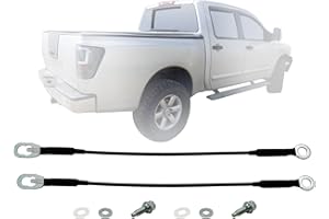 AUTO PARTS AVENUE APA Replacement Tailgate Cable 18'' with Hardware for 2004-2015 Titan Truck Pair of 2 904607S200
