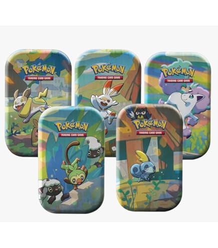 Amazon.com: Pokemon TCG Sinnoh Stars Mini Tins Booster Packs Collection!  Includes All 5 Tins! : Toys & Games