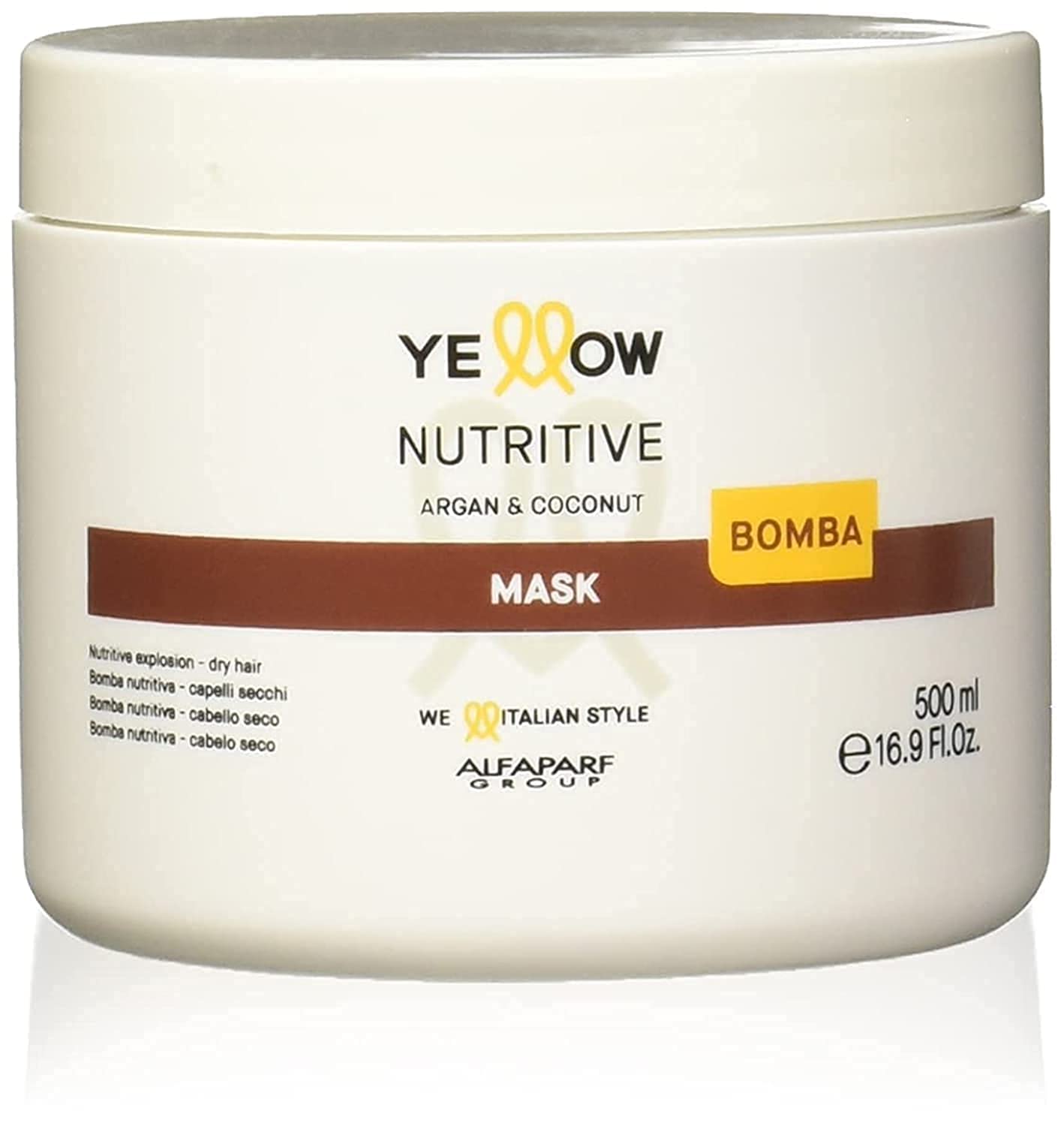 Nutritiva Mask for Dry Hair - NUTRITIVE BOMBA - Yellow Alfaparf Group - 500 ml
