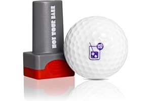QUBI Golf Ball Stamp, Golf Ball Stamper, Self-Inking Golf Ball Stamp Marker to Identify Golf Balls, Golf Gift Golf Accessories for Men and Women Golfers